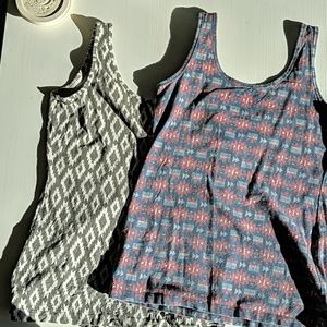 2 for 1❇️ Patterned Maurices Tanks